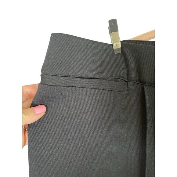 Lane Bryant Ponte Pant 24 Black Career Neutral Staple Minimalist Flare Retro 80s - Picture 4 of 11